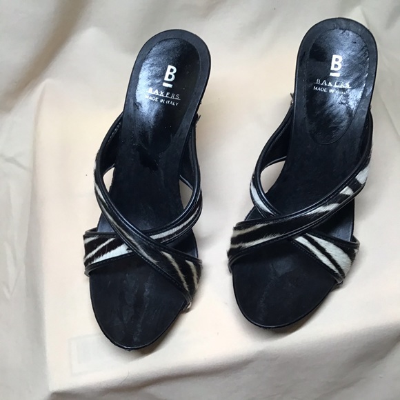 Bakers zebra print wedge heels size 7 - Picture 2 of 4